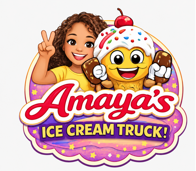 A child's joy at the ice cream truck